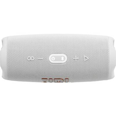 JBL CHARGE 5 Bluetooth® Lautsprecher Outdoor, Wasserfest, USB Weiß-5