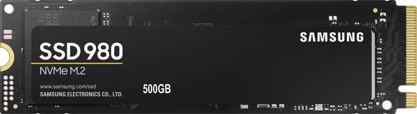 Samsung 980 500 GB Interne M.2 PCIe NVMe SSD 2280 M.2 NVMe PCIe 3.0 x4 Retail MZ-V8V500BW