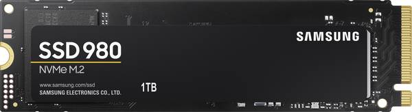 Samsung 980 MZ-V8V1T0BW - SSD - verschlüsselt - 1 TB - intern - M.2 2280 - PCIe 3.0 x4 (NVMe)
