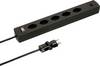 Max Hauri 162159 Steckdosenleiste mit Schalter Schwarz CH-Stecker 1 St.