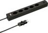 Max Hauri 162220 Steckdosenleiste mit Schalter Schwarz CH-Stecker 1 St.
