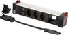 Bachmann 909.0180 Tischsteckdose Schwarz Wielandstecker 1 St.