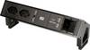 BACHMANN DESK2 2xCH USB Charger 1xCM, Strom 0,2m GST18 RAL9005 Schweiz