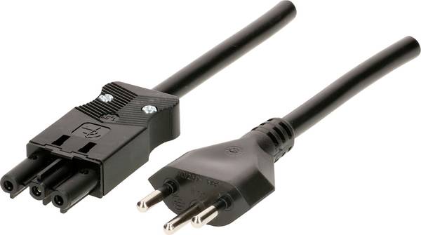 Max Hauri 139978 Strom Anschlusskabel  Schwarz 1.50 m