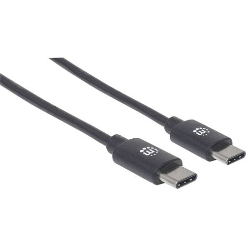 Manhattan USB-Kabel USB 2.0 USB-C® Stecker 0.50 m Schwarz 354868