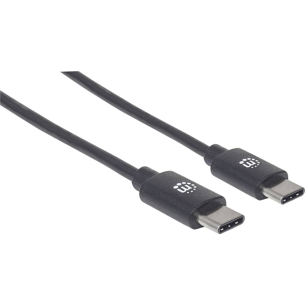 Manhattan USB-kabel USB 2.0 USB-C stekker 50.00 cm Zwart 354868