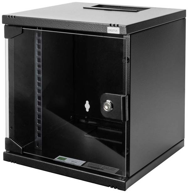 Digitus DN-10-06U-B 10 Zoll Wandgehäuse (B x H x T) 312 x 330 x 300 mm 6 HE Schwarz (RAL 9005)