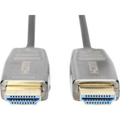Zwei HDMI-Kabel mit blauen Anschlüssen liegen parallel nebeneinander.