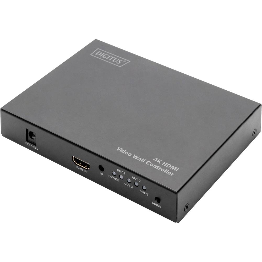 Digitus DS-43309 2 + 2 poorten HDMI-switch Ultra HD-geschikt, Individueel schakelbaar, Met afstandsb