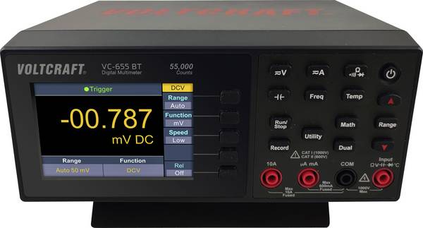 VOLTCRAFT VC-655 BT Tisch-Multimeter  digital  CAT I 1000 V, CAT II 600 V Anzeige (Counts): 55000