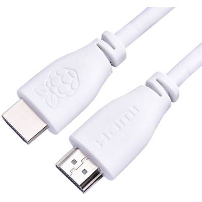 Raspberry Pi® CPRP020-W HDMI-Kabel Raspberry Pi [1x HDMI-Stecker - 1x HDMI-Stecker] 2.00 m Weiß 