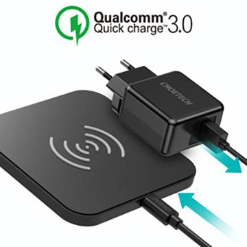 Choetech Qi Wireless Charger 10W Ladegerät für Kopfhörer Telefon schwarz-9