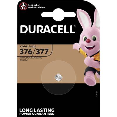 Duracell Knopfzelle 377 1.55 V 1 St. 28 mAh Silberoxid SR66