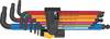 Wera 950/9 Hex-Plus Multicolour Imperial 2 Innen-Sechskant Winkelschraubendreher-Set 1/4 Zoll, 3/16 Zoll, 1/8 Zoll, 5/64 Zoll, 5/16 Zoll, 7/32 Zoll, 5/32 Zoll, 3/32 Zoll, 3/8 Zoll 9teilig