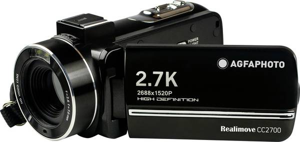 AgfaPhoto Realimove CC2700 Camcorder 7.6 cm 3 Zoll   Schwarz