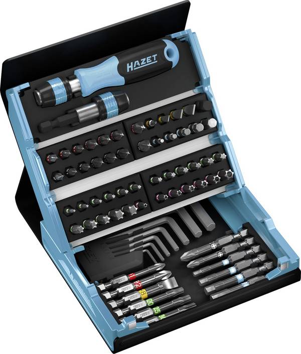 Hazet SmartCase 2200SC-1 Bit-Set 69teilig Innen-Sechskant, Schlitz, Kreuzschlitz Phillips, Kreuzschlitz Pozidriv, T-Profil