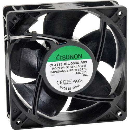 Thumbnail - Sunon CF4113LBL-000U-ABD Axiallüfter 230 V/AC 109.22 m³/h (L x B x H) 120 x 120 x 38 mm