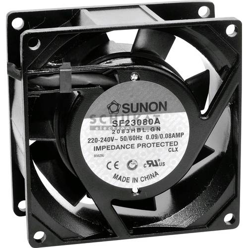Thumbnail - Sunon SF23080A2083HBL Axiallüfter 230 V/AC 40.78 m³/h (L x B x H) 80 x 80 x 38 mm