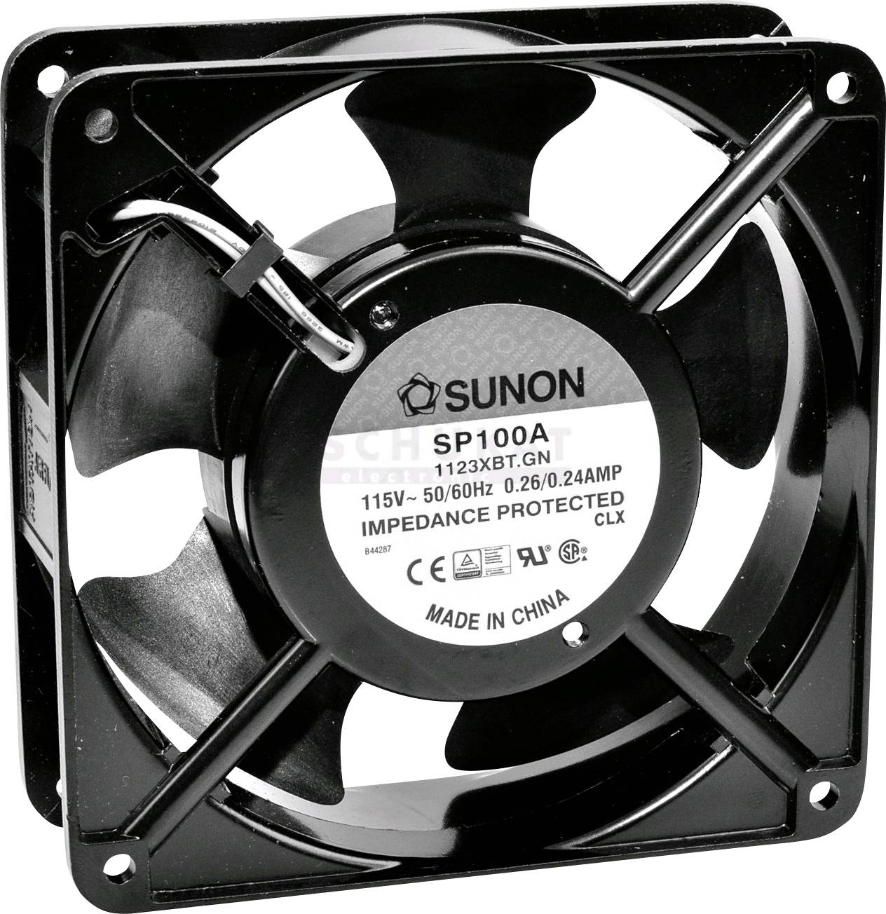 Axiální ventilátor Sunon A2123HST A2123HST, 230 V/AC, 44 dB, (d x š x v) 120 x 120 x 38 mm