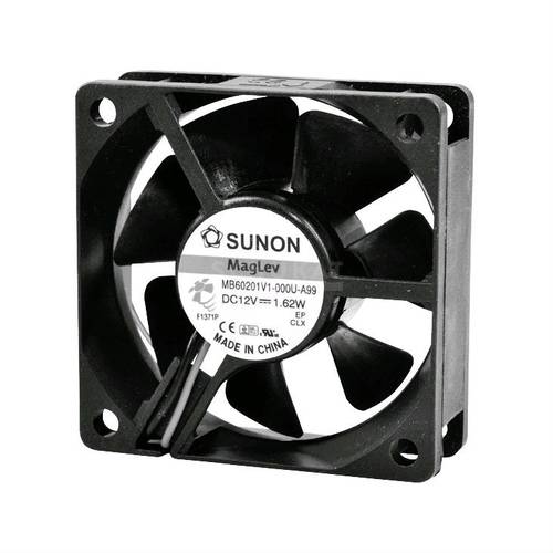 Sunon MF60201V21000UA99 Axiallüfter 12 V/DC 32.27 m³/h (L x B x H) 60 x 60 x 20 mm