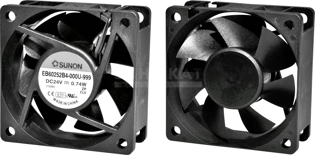 Axiální ventilátor Sunon EE60252B3-A99 EE60252B3-A99, 24 V/DC, 20 dB, (d x š x v) 60 x 60 x 25 mm