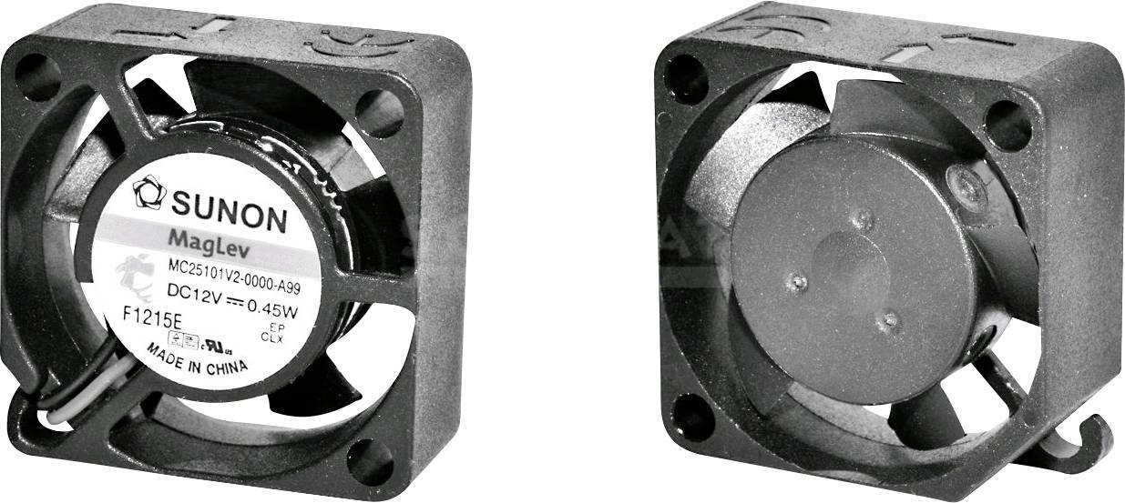 Axiální ventilátor Sunon MF25101V11000UA99 MF25101V1-1000-UA99, 12 V/DC, 26 dB, (d x š x v) 25 x 25 x 10 mm