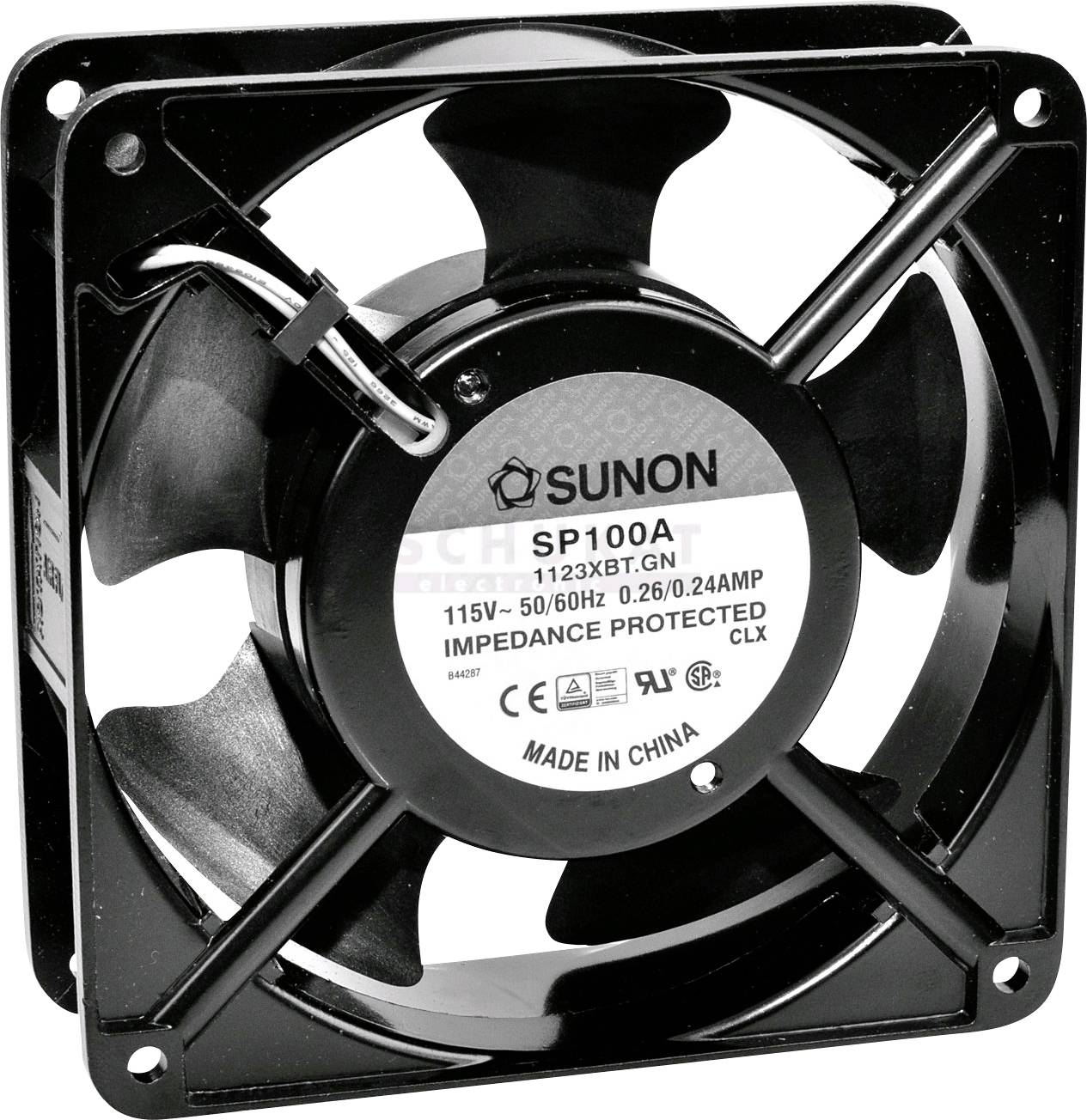 Axiální ventilátor Sunon DP203A2123LST DP203A-2123.LST.GN, 230 V/AC, 36 dB, (d x š x v) 120 x 120 x 38 mm