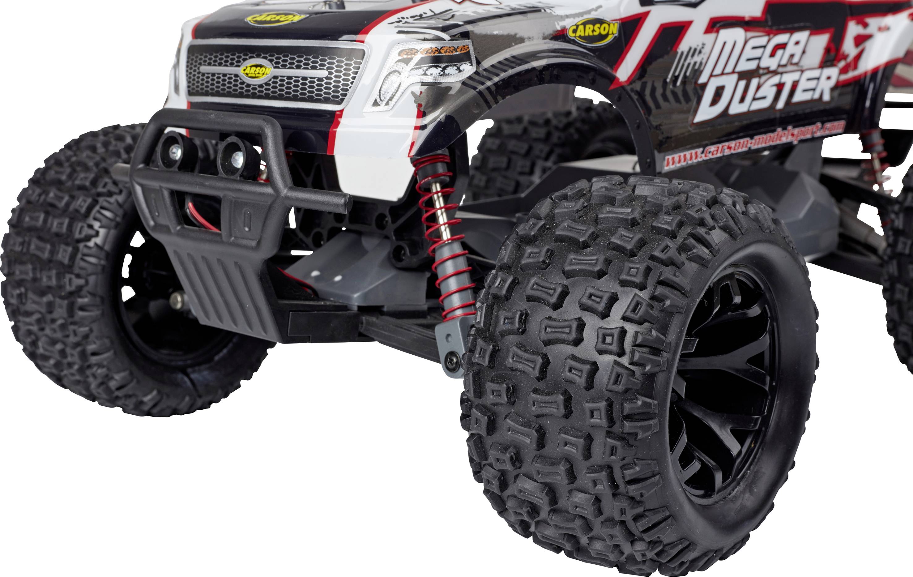 Carson Modellsport Mega Duster FE 1:10 RC Modellauto Elektro Monstertruck 100% RtR 2,4 GHz inkl. Akku, Ladegerät und Sen-12