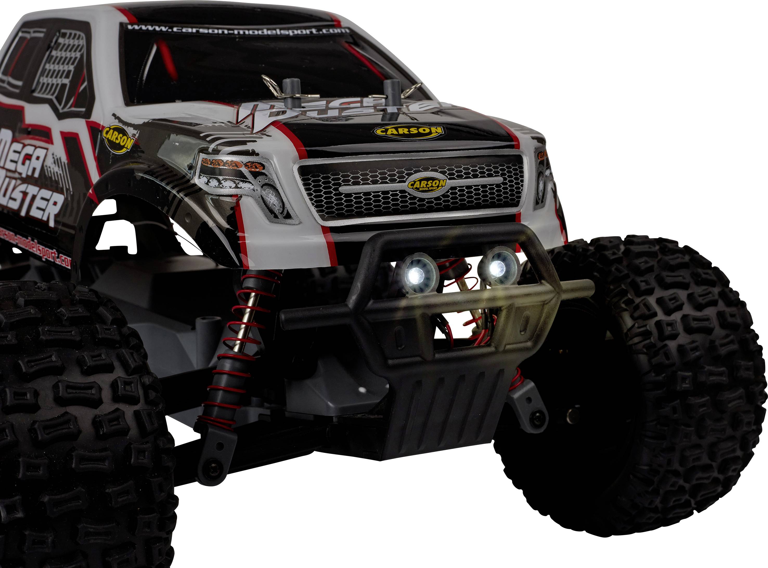Carson Modellsport Mega Duster FE 1:10 RC Modellauto Elektro Monstertruck 100% RtR 2,4 GHz inkl. Akku, Ladegerät und Sen-15