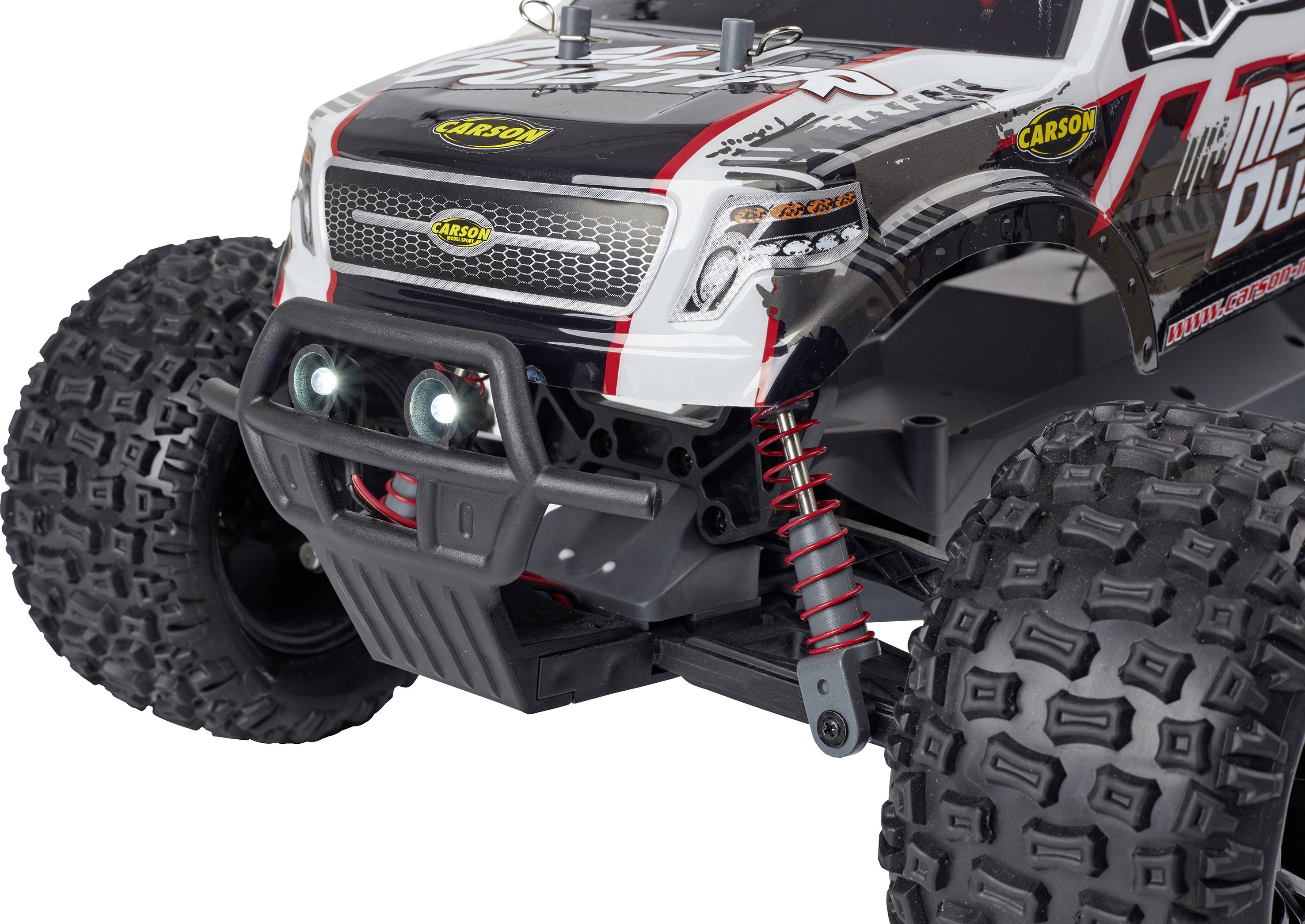 Carson Modellsport Mega Duster FE 1:10 RC Modellauto Elektro Monstertruck 100% RtR 2,4 GHz inkl. Akku, Ladegerät und Sen-17