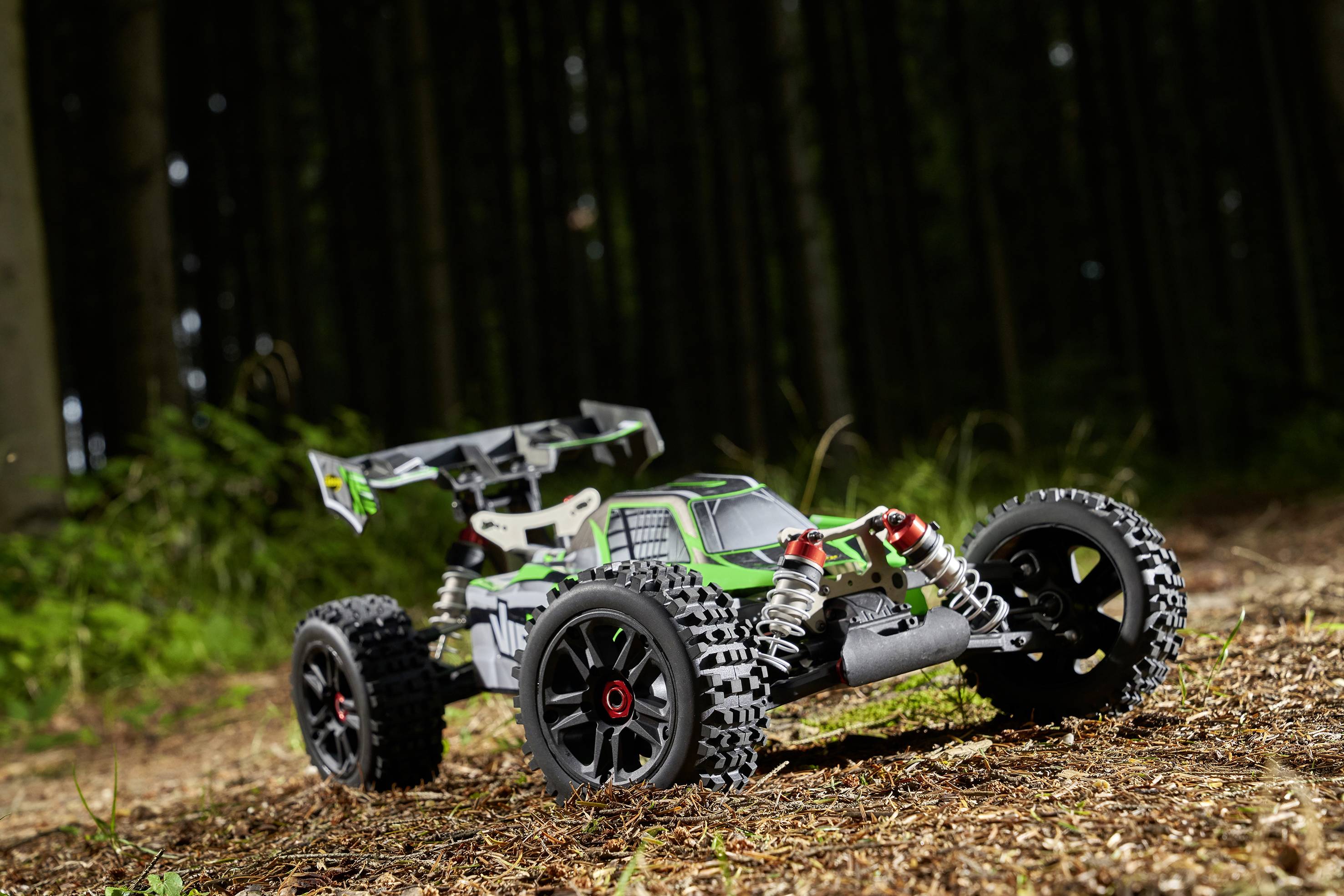 Carson Modellsport Virus 4.1 XL 4S Grün Brushless 1:8 RC Modellauto Elektro Buggy Allradantrieb (4WD) RtR 2,4 GHz-1