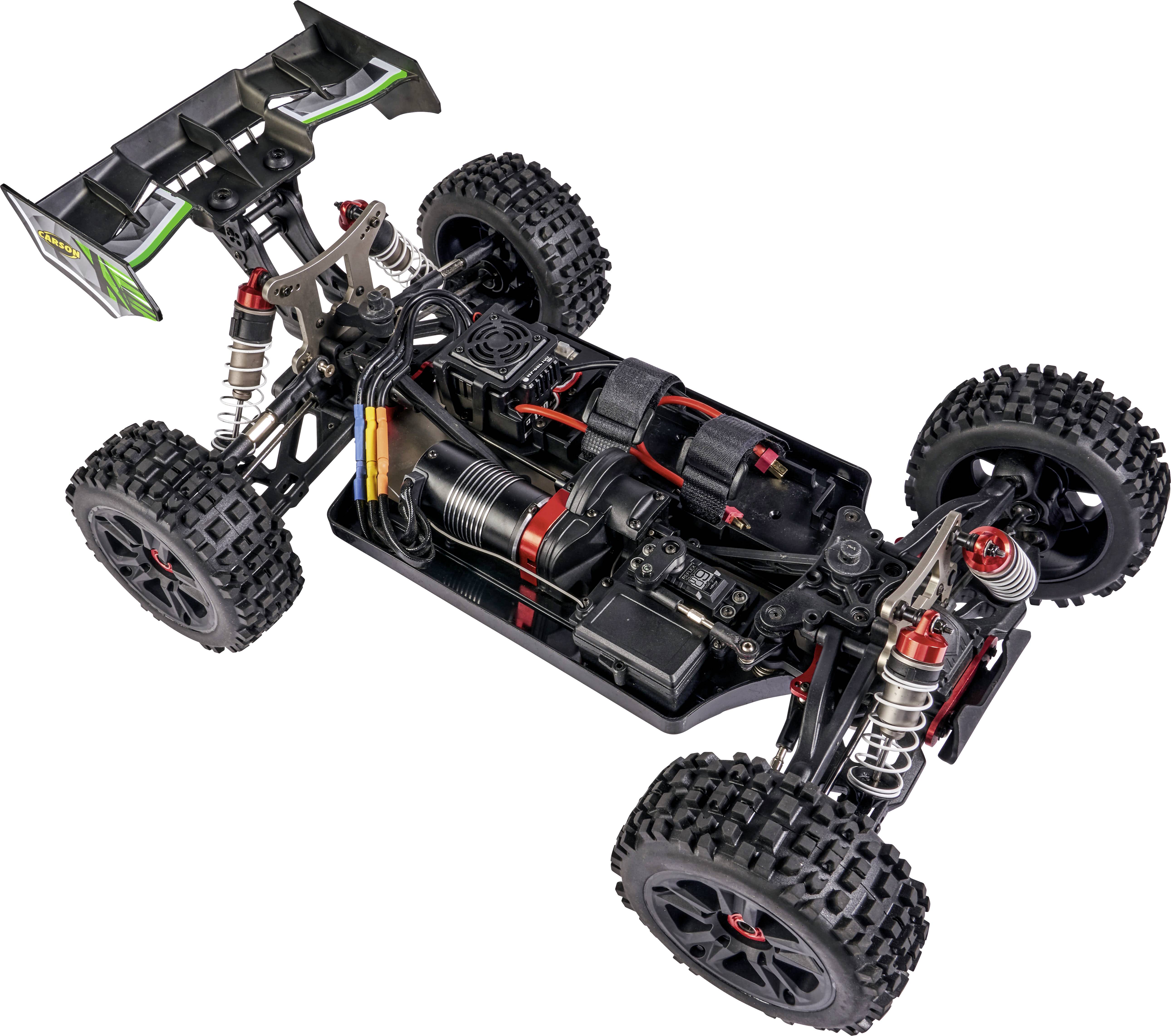 Carson Modellsport Virus 4.1 XL 4S Grün Brushless 1:8 RC Modellauto Elektro Buggy Allradantrieb (4WD) RtR 2,4 GHz-5