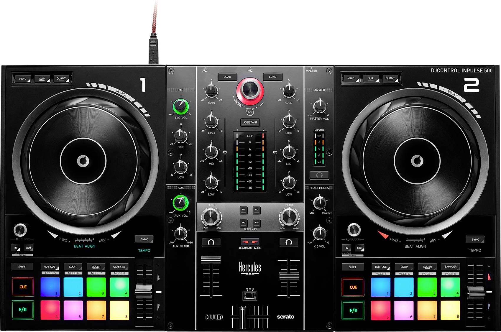 Hercules DJControl Inpulse 500 - DJ-Regler 2-Kanal - 2