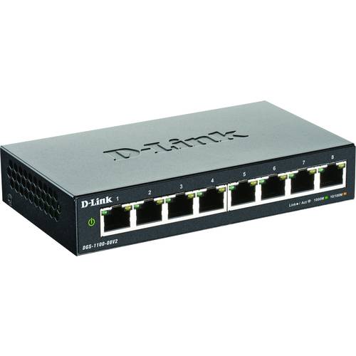 D-Link DGS-1100-08V2 Netzwerk Switch 8 Port 1 GBit/s