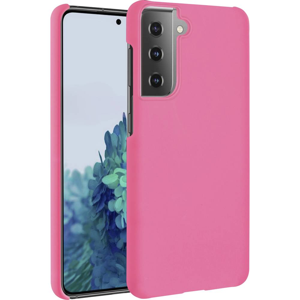 Vivanco Gentle Backcover Samsung Galaxy S21 (5G) Pink Zanddicht, Spatwaterdicht, Met standfunctie, Stootbestendig, Waterafstotend