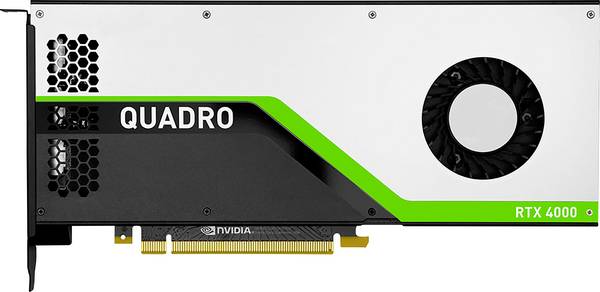 NVIDIA Quadro RTX 4000 - Grafikkarten - Quadro RTX 4000 - 8 GB GDDR6 - PCIe 3.0 x16 - 3 x DisplayPort, USB-C