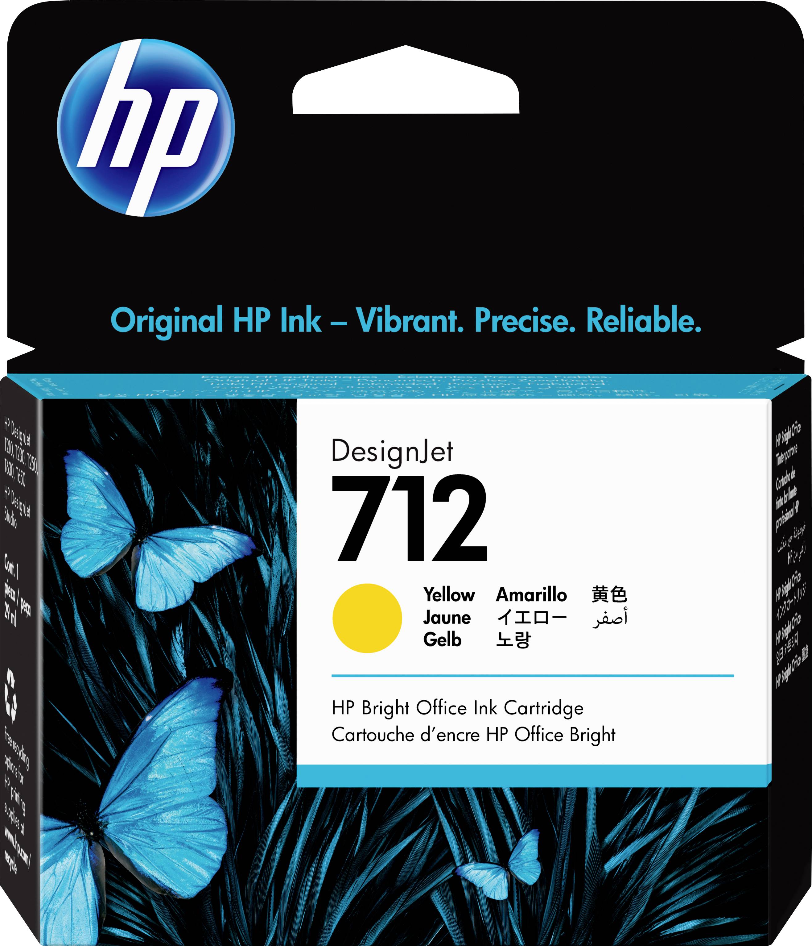 HP 712 29-ml Yellow DesignJet Ink Cartridge