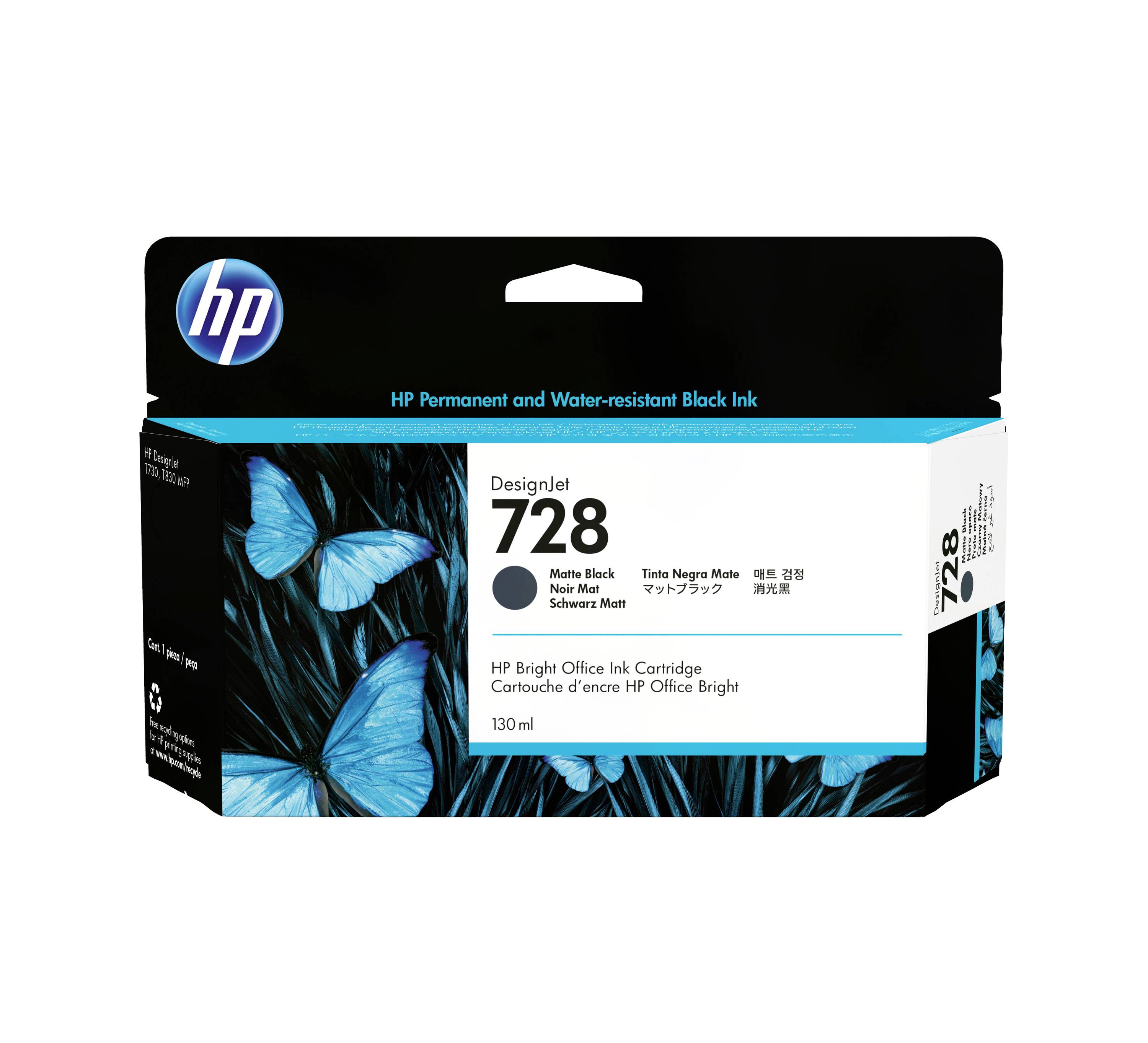 HP Druckerpatrone 728 Original Schwarz 130 ml 3WX25A 1 St.