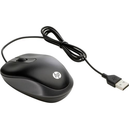 HP Maus USB Optisch Schwarz, Grau 3 Tasten 1000 dpi