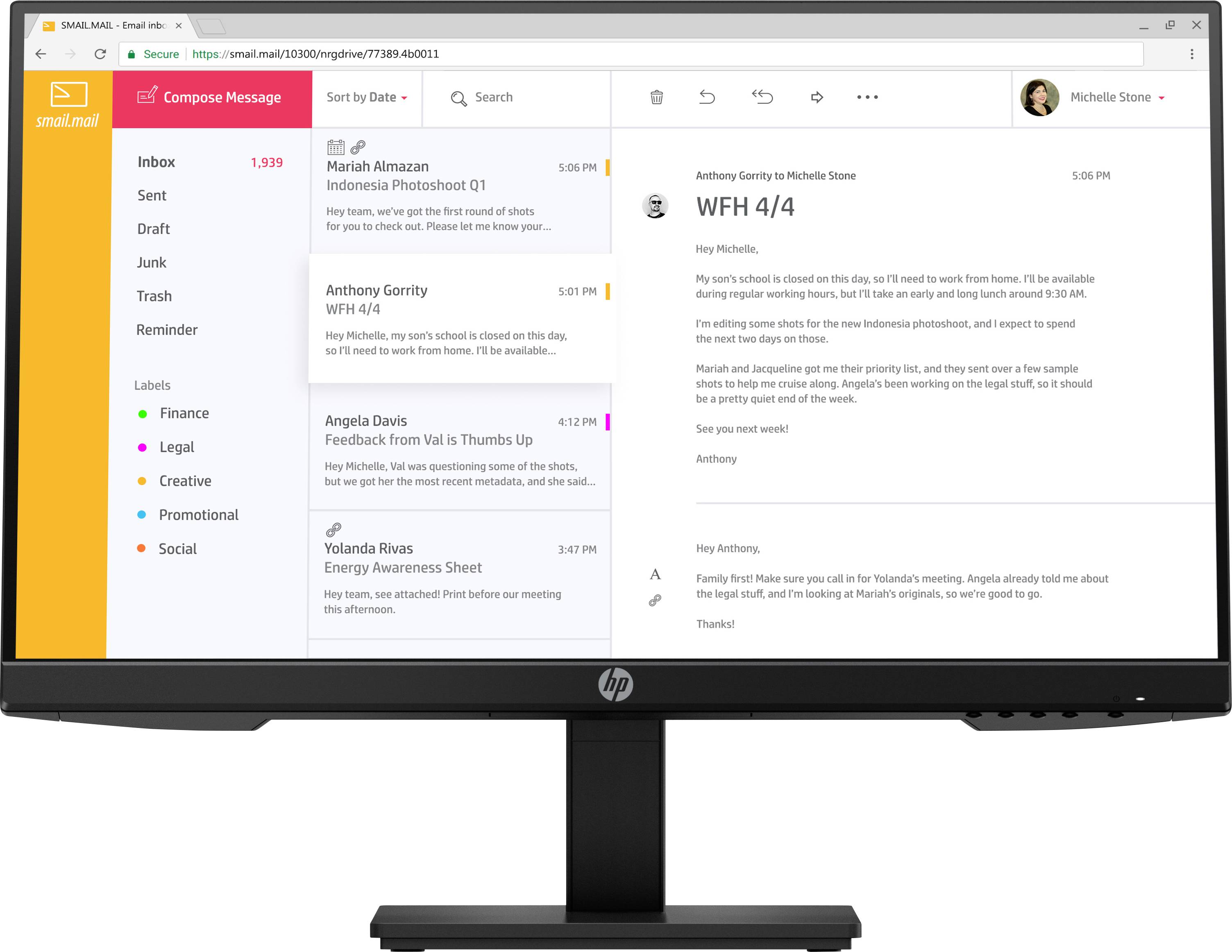 HP P24 G4 LCD-Monitor EEK E (A - G) 60.5 cm (23.8 Zoll) 1920 x 1080 Pixel 16:9 5 ms DisplayPort, HDMI®, VGA IPS LCD-0