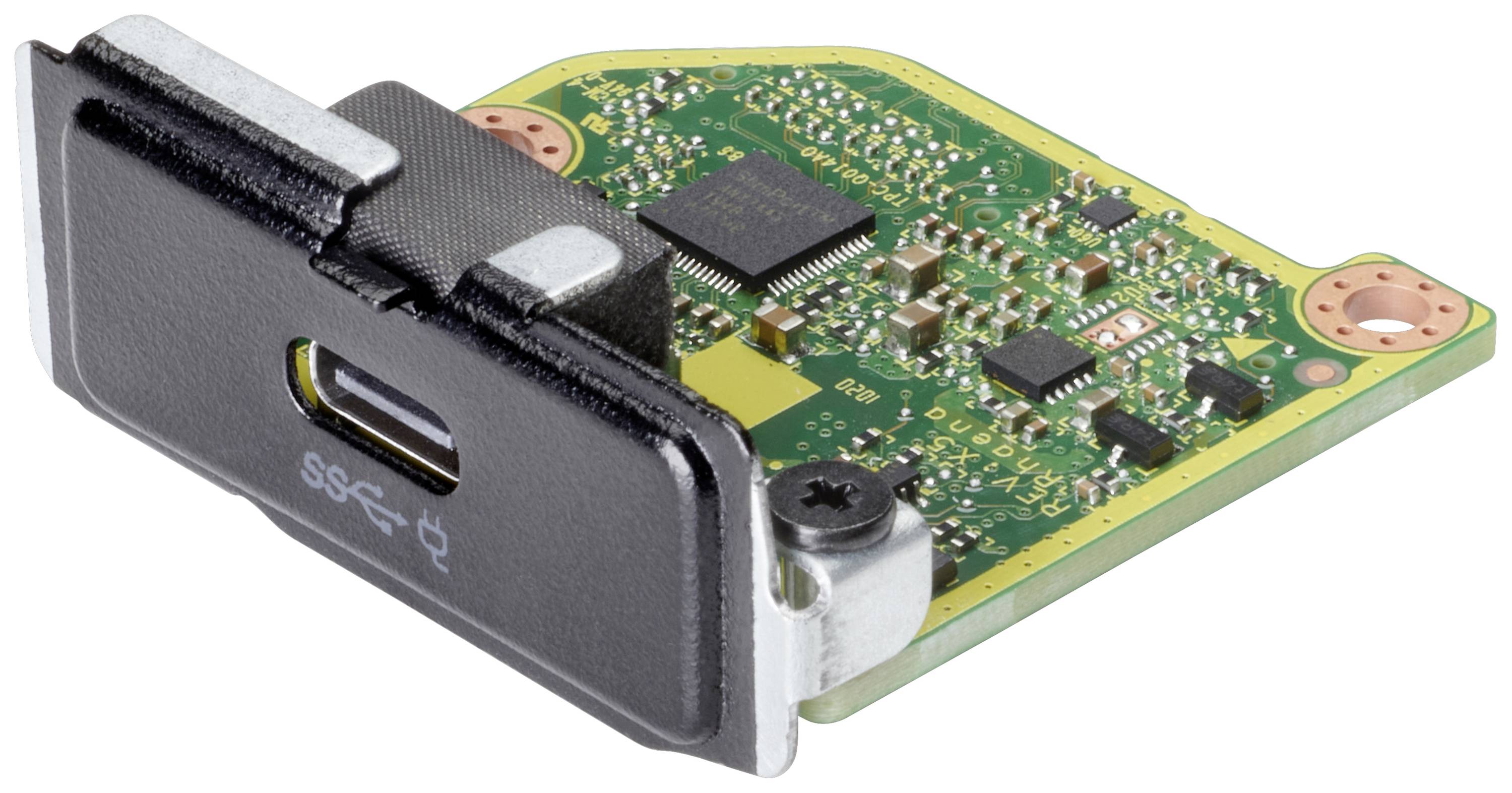Ultrakompakte USB-Steckkarte mit mehreren elektronischen Komponenten und Leiterbahnen.