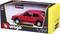 Ein rotes Modellauto 'Volkswagen Golf Mk1 GTI (1979)' im Maßstab 1:24, verpackt in einer Burago-Box, geeignet für Kinder ab 3 Jahren.