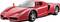 Ein roter Sportwagen, modern und aerodynamisch gestaltet, steht schräg zur Kamera. Der Lack glänzt, und die Reifen sind sportlich.