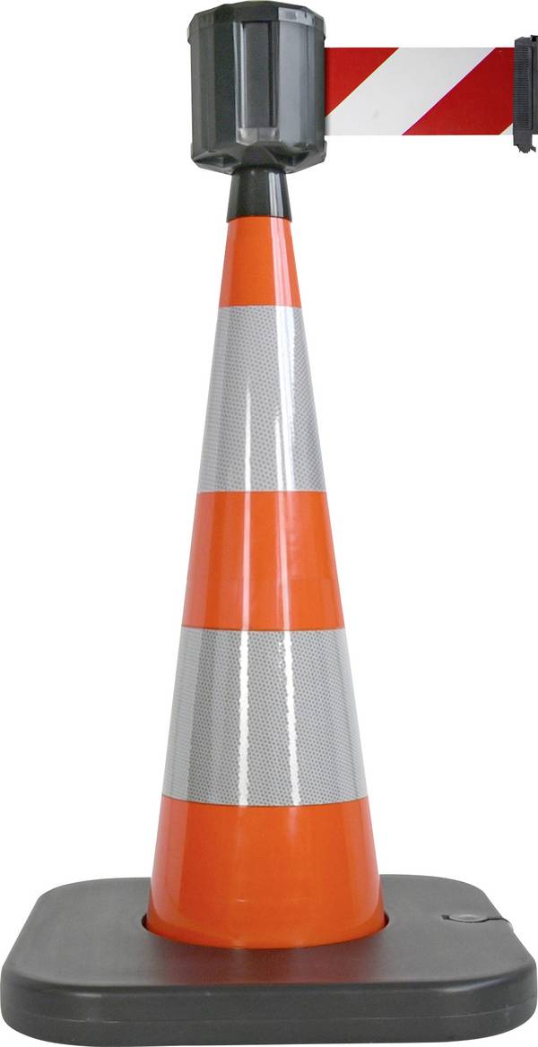 VISO RCX1100RB  R/W Leitkegel Steht selbstständig am Boden Gurt-/Ketten-Länge (Details) 10 m (Ø x H) 90 mm x 100 cm