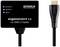 '1x2 HDMI 2.0 Splitter', zeigt Eingangs- und zwei Ausgangsanschlüsse, unterstützt 4K@60Hz/HDCP 2.2, geeignet für professionelle Anwendungen.