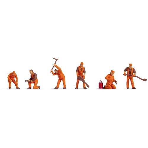 NOCH N Gleisbautrupp Bemalt, Stehend