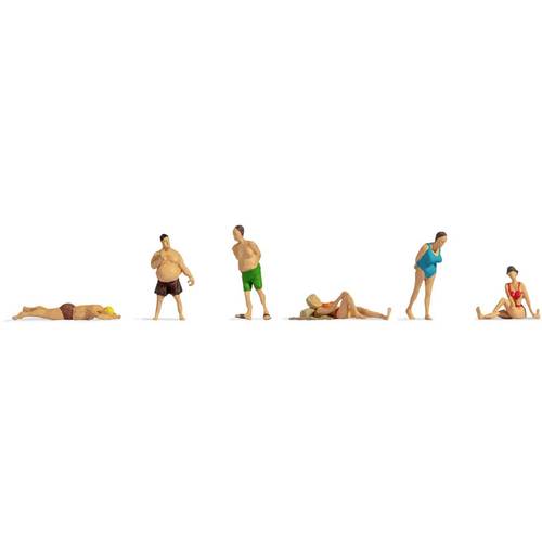 NOCH TT Badende Bemalt, Stehend, Sitzend, Liegend