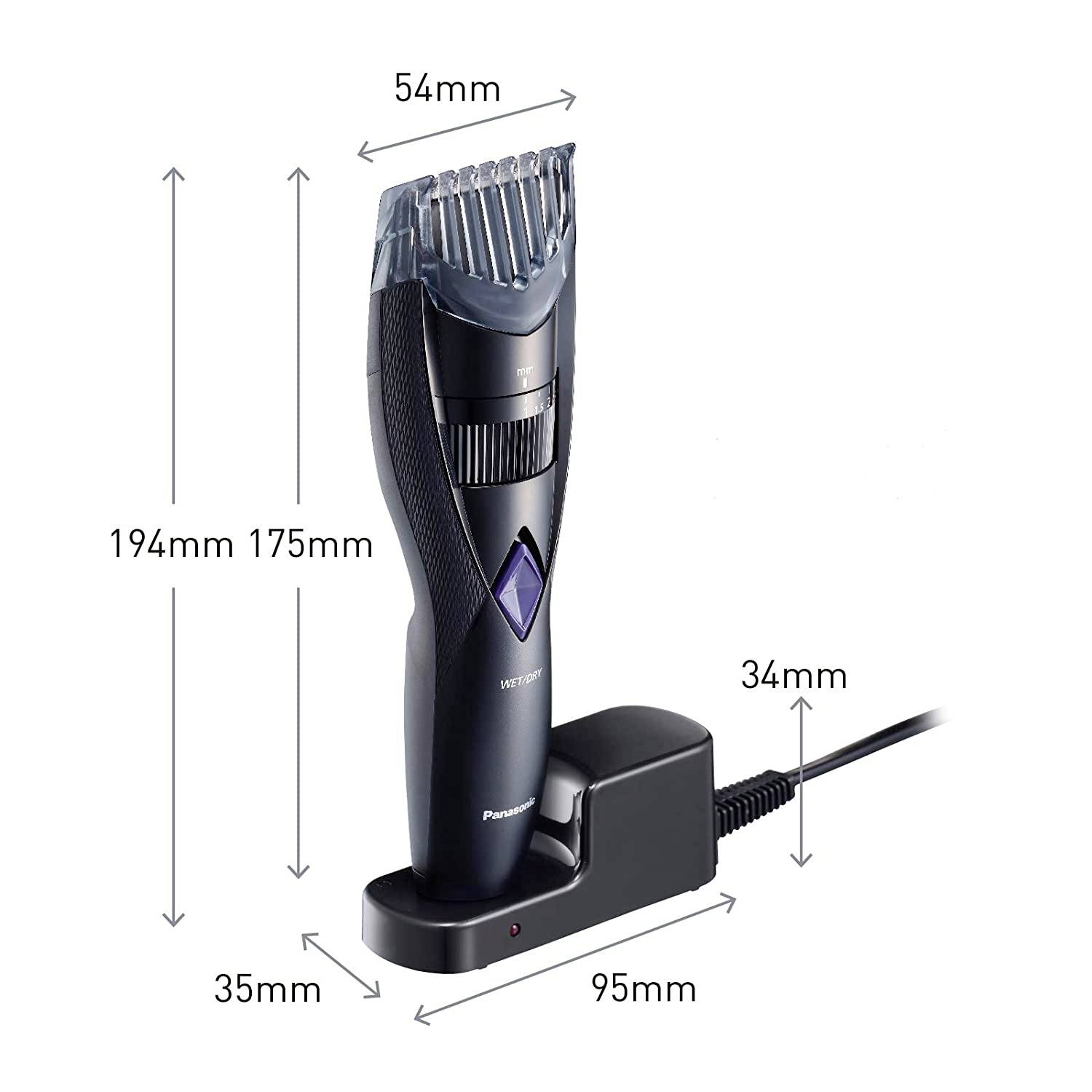Panasonic ER-GB37-K503 Bartschneider, Haarschneider, Körperhaartrimmer abwaschbar Schwarz-5