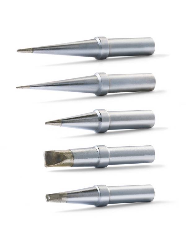 Weller WE-1010 Lötspitzen-Set Langform, konisch, Meißelform, Flachform   Inhalt 5 Teile