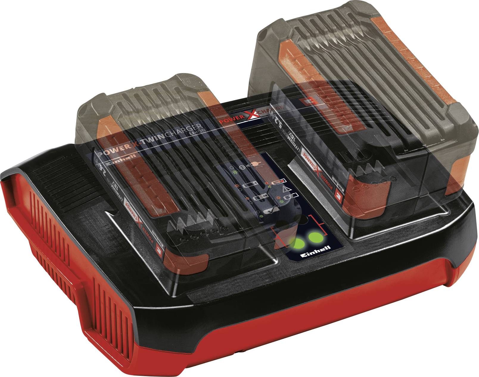 Einhell 4512083 Power X-Change 2x 3Ah & Twincharger Kit Werkzeug-Akku und Ladegerät 18 V 3 Ah Li-Ion-2